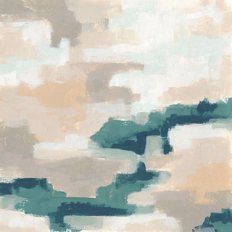 Mesa Mist IV Black Modern Wood Framed Art Print by Vess, June Erica