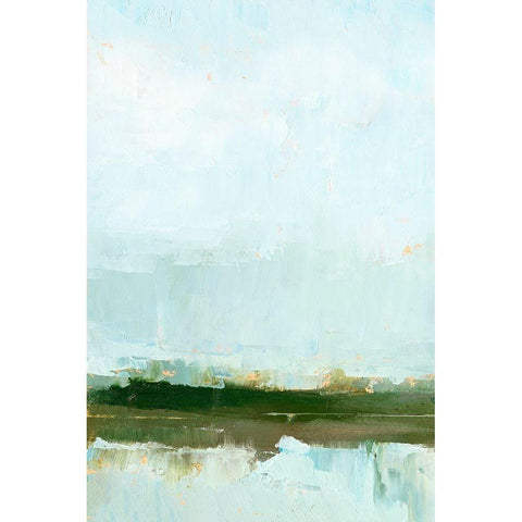 Wetland Horizon I Black Modern Wood Framed Art Print by Harper, Ethan