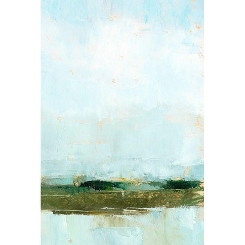 Wetland Horizon II Gold Ornate Wood Framed Art Print with Double Matting by Harper, Ethan