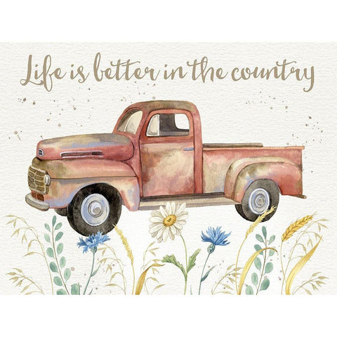 Nostalgic Farm II Black Modern Wood Framed Art Print by Maday, Jane