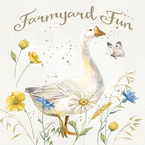 Nostalgic Farm VI White Modern Wood Framed Art Print with Double Matting by Maday, Jane