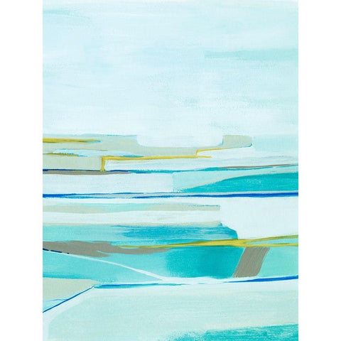 Seafarers Layers I White Modern Wood Framed Art Print by Popp, Grace