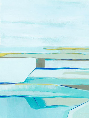 Seafarers Layers II Black Ornate Wood Framed Art Print with Double Matting by Popp, Grace