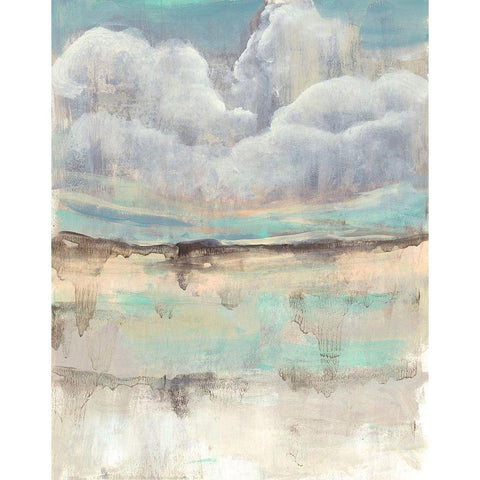 Clouds Over the Plane II Black Modern Wood Framed Art Print with Double Matting by Goldberger, Jennifer