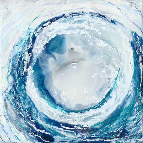 Ocean Eye II Gold Ornate Wood Framed Art Print with Double Matting by Stramel, Renee W.