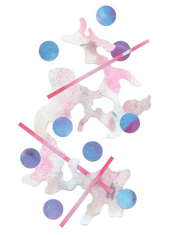 Paint Cloud I Black Ornate Wood Framed Art Print with Double Matting by Douglas, Jamie