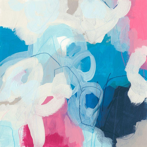 Electron I Black Ornate Wood Framed Art Print with Double Matting by Vess, June Erica