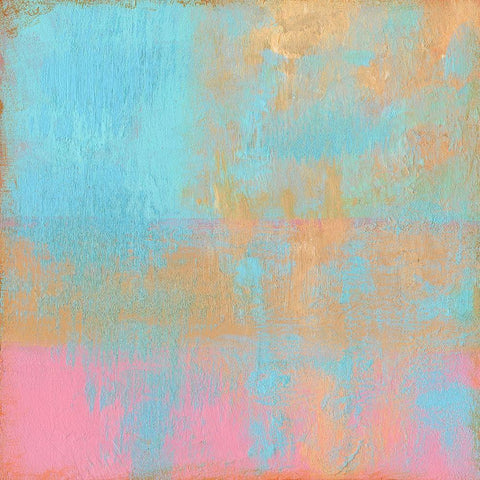 Day Glow Pastel II Black Ornate Wood Framed Art Print with Double Matting by Young, Carol