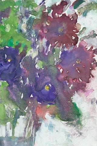 Garden Wild Things II White Modern Wood Framed Art Print with Double Matting by Dixon, Samuel