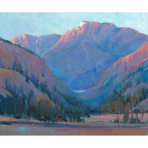 Mountain Vista II White Modern Wood Framed Art Print by OToole, Tim