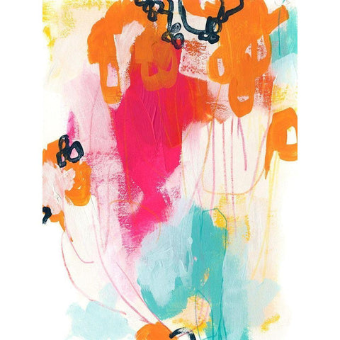 Bright Side I Black Modern Wood Framed Art Print with Double Matting by Vess, June Erica