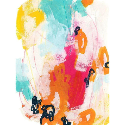 Bright Side II White Modern Wood Framed Art Print by Vess, June Erica