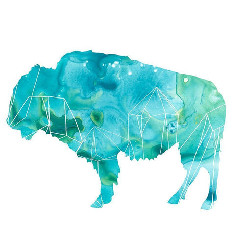 Agate Animal IV White Modern Wood Framed Art Print by Vess, June Erica