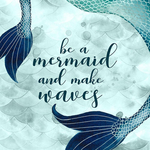 Mermaid Inspirations I White Modern Wood Framed Art Print by Popp, Grace