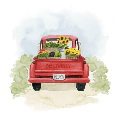 Farm Flora I White Modern Wood Framed Art Print by Popp, Grace