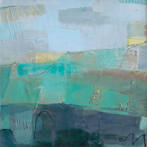 Rianti II Black Modern Wood Framed Art Print with Double Matting by Jachimiec, Sue