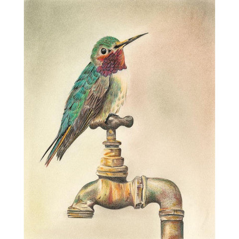 Glory Bird I White Modern Wood Framed Art Print by Liama, Lily