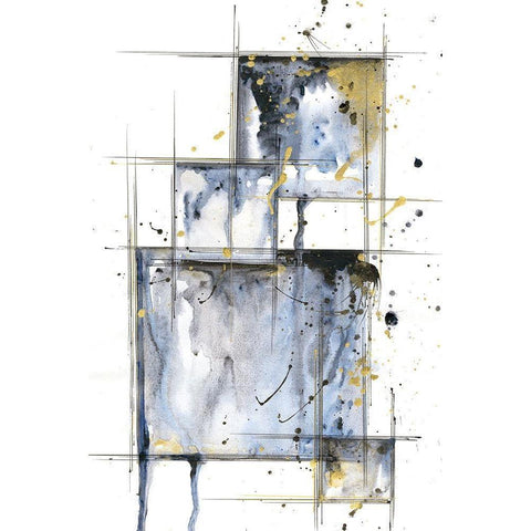 Pioneer II White Modern Wood Framed Art Print by Llama, Lily
