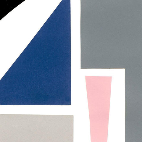 Color Blocks II White Modern Wood Framed Art Print with Double Matting by Ludwig, Alicia