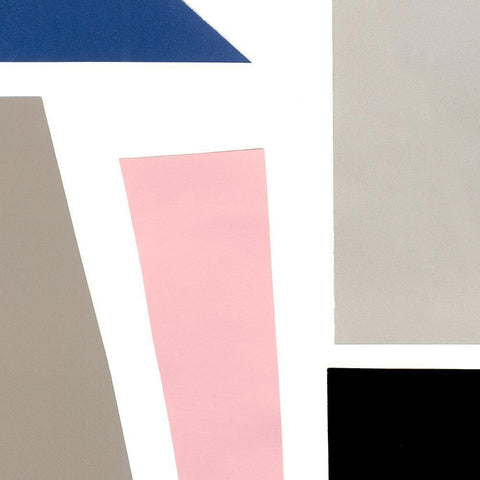 Color Blocks III White Modern Wood Framed Art Print with Double Matting by Ludwig, Alicia