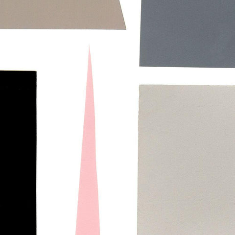 Color Blocks IV White Modern Wood Framed Art Print with Double Matting by Ludwig, Alicia