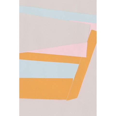 Soft Blocks I Black Modern Wood Framed Art Print with Double Matting by Ludwig, Alicia