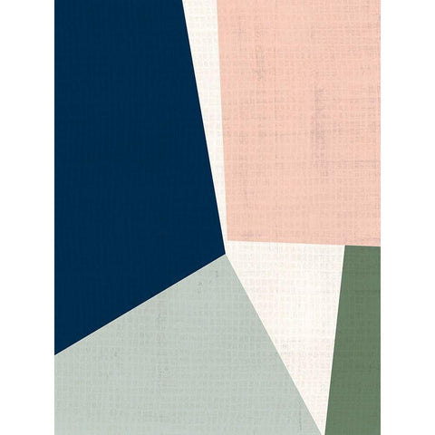 Steppe I White Modern Wood Framed Art Print by Vess, June Erica