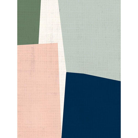 Steppe II White Modern Wood Framed Art Print by Vess, June Erica
