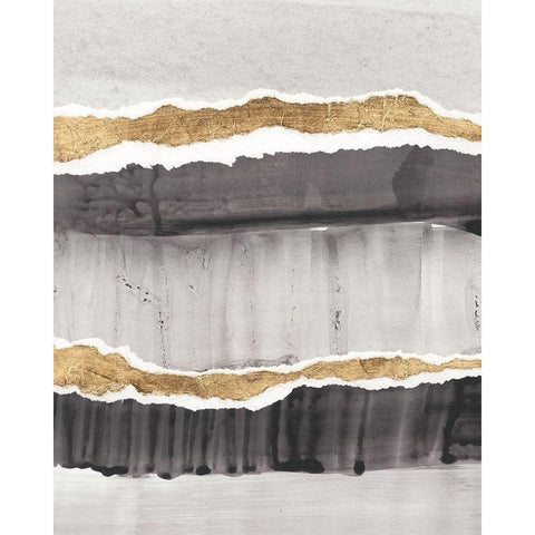 Greystone II Black Modern Wood Framed Art Print with Double Matting by Vanna Lam
