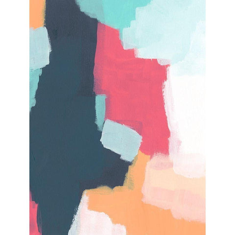 Sychronicity I White Modern Wood Framed Art Print by Vess, June Erica