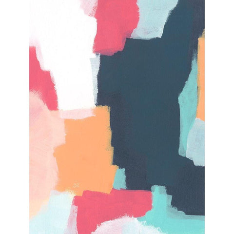 Sychronicity II Black Modern Wood Framed Art Print by Vess, June Erica