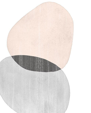 Shifting Spheres I White Modern Wood Framed Art Print with Double Matting by Popp, Grace