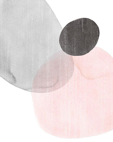 Shifting Spheres III White Modern Wood Framed Art Print with Double Matting by Popp, Grace