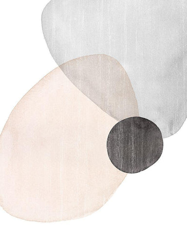 Shifting Spheres IV White Modern Wood Framed Art Print with Double Matting by Popp, Grace