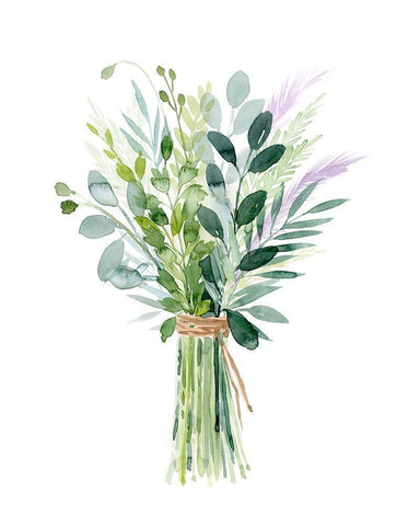 Nature Myriad I White Modern Wood Framed Art Print with Double Matting by Popp, Grace