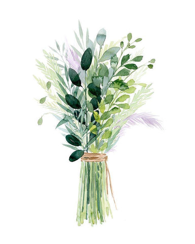 Nature Myriad II White Modern Wood Framed Art Print with Double Matting by Popp, Grace