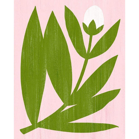 Flower Cutting III Black Modern Wood Framed Art Print by Popp, Grace