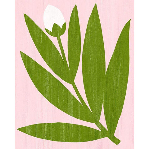 Flower Cutting IV Black Modern Wood Framed Art Print with Double Matting by Popp, Grace