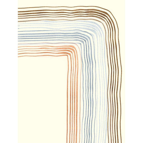 Imperfect Lines II Black Modern Wood Framed Art Print with Double Matting by Ludwig, Alicia
