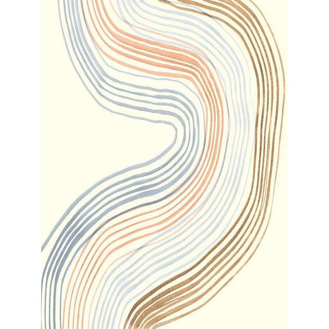 Imperfect Lines III Gold Ornate Wood Framed Art Print with Double Matting by Ludwig, Alicia