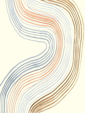 Imperfect Lines III White Modern Wood Framed Art Print with Double Matting by Ludwig, Alicia