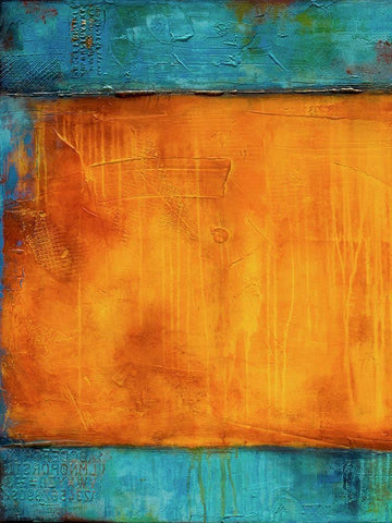 Journeys Mood I White Modern Wood Framed Art Print with Double Matting by Ashley, Erin