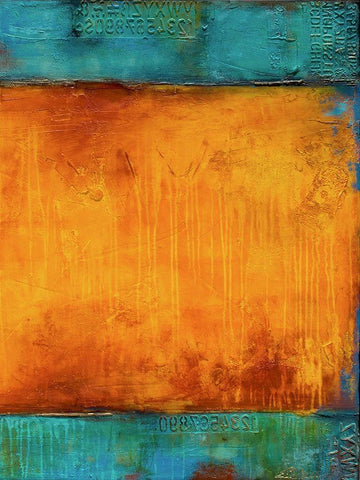 Journeys Mood II White Modern Wood Framed Art Print with Double Matting by Ashley, Erin