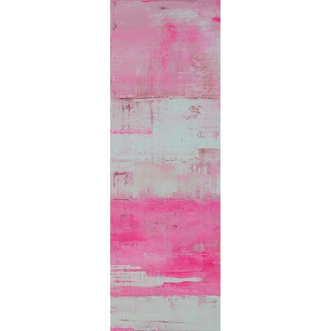 Panels in Pink I Black Modern Wood Framed Art Print by Ashley, Erin