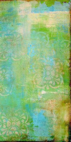 Vintage Summer I White Modern Wood Framed Art Print with Double Matting by Ashley, Erin