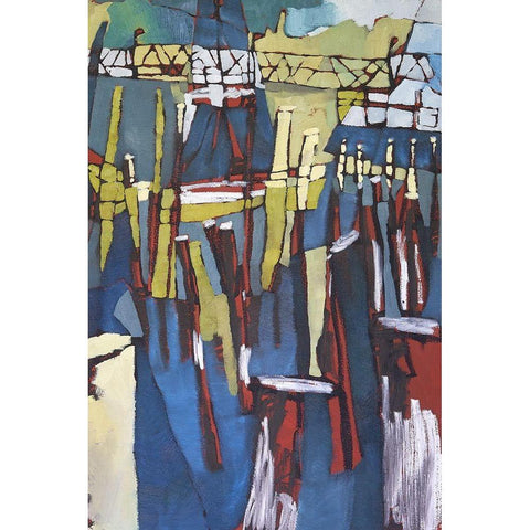 Maine Sails Portland II White Modern Wood Framed Art Print by Ferrell, Erin McGee