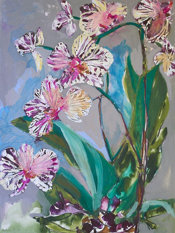 Maine Spring Flowers I White Modern Wood Framed Art Print with Double Matting by Ferrell, Erin McGee