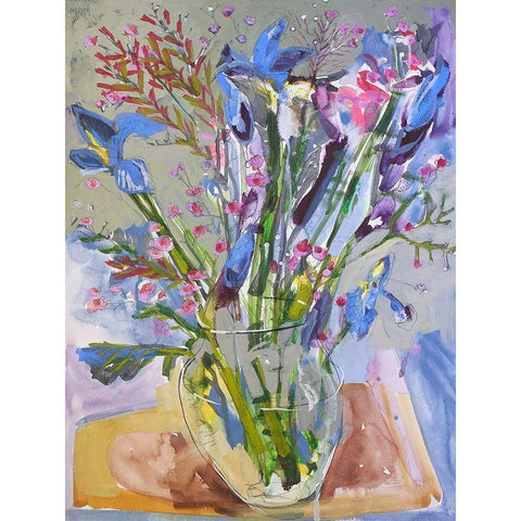 Maine Spring Flowers II Black Modern Wood Framed Art Print by Ferrell, Erin McGee