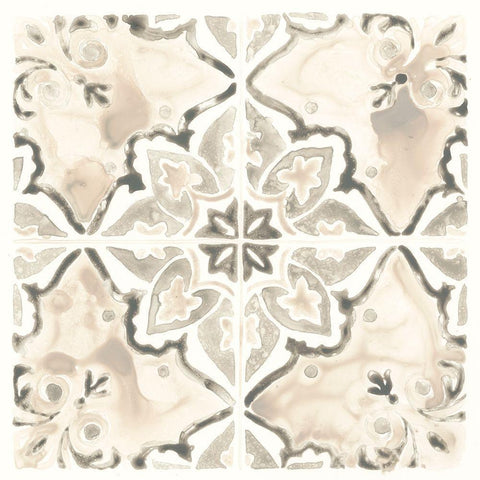 Monochrome Motif I Black Modern Wood Framed Art Print with Double Matting by Vess, June Erica