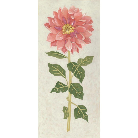 Non-Embellished Dahlia II Gold Ornate Wood Framed Art Print with Double Matting by Zarris, Chariklia